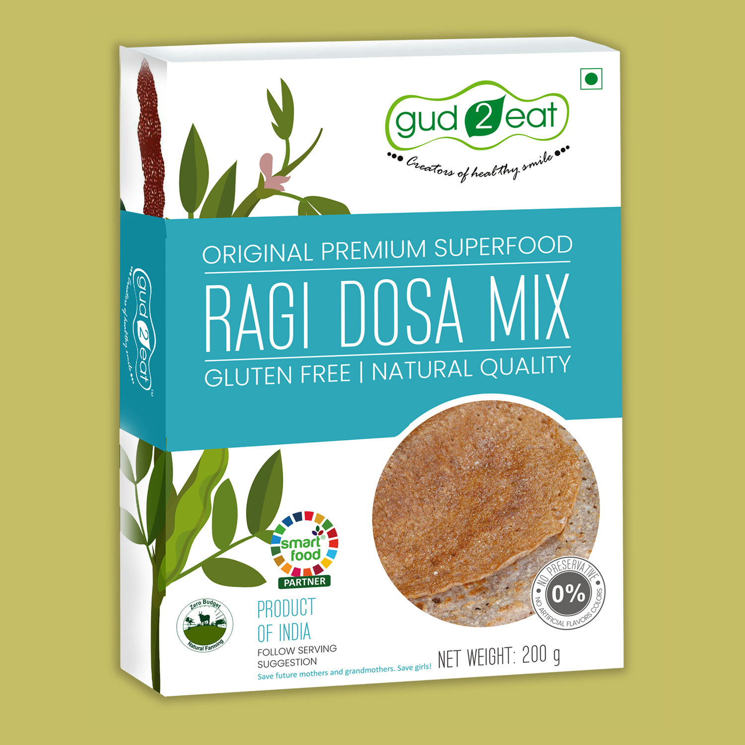 Ragi Dosa Mix - Gulten free